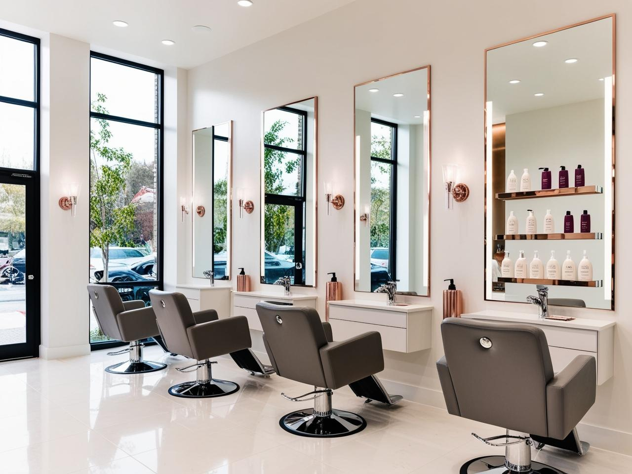 Modern salon interior